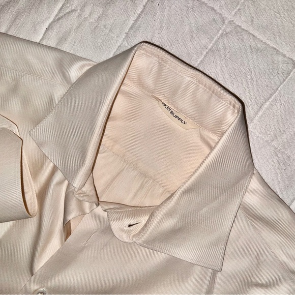 SUITSUPPLY Ivory Dress shirt 16 Extra Slim - Picture 3 of 3